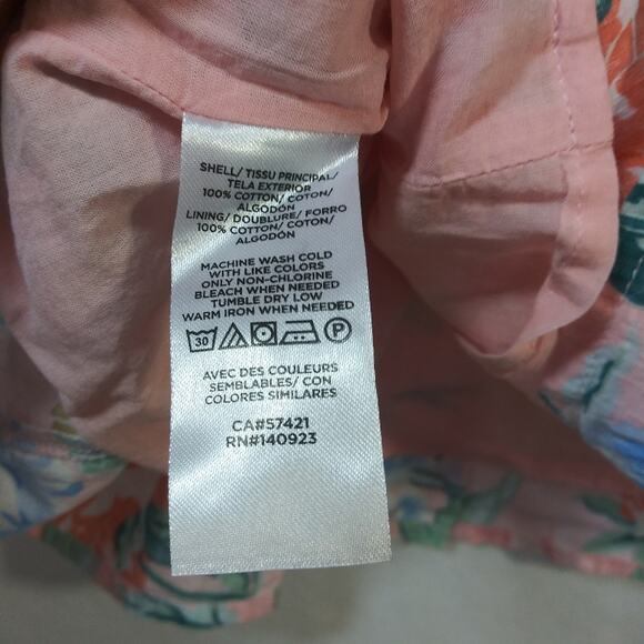 Loft Garden Lacy Tiered Square Neck Top Angel Pink Size Small - Picture 8 of 9